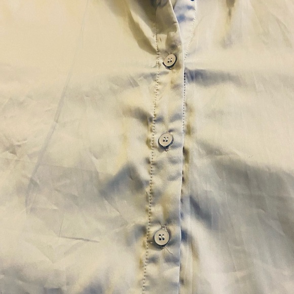 Drop Down Shoulder Satin Blouse - Picture 9 of 12